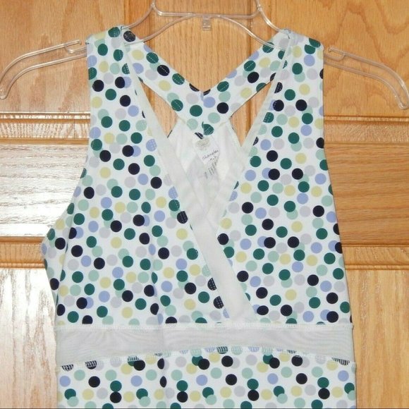 Shanghai Red Tank Top Medium White Dots - Picture 2 of 4